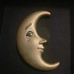 Vintage‎ moon brooch